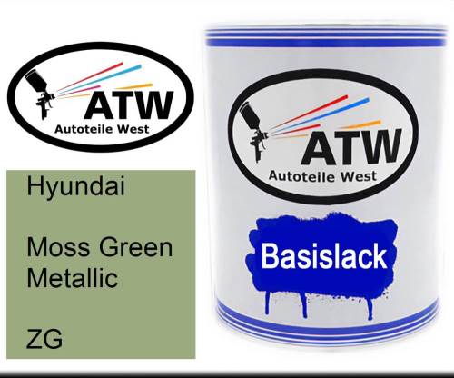 Hyundai, Moss Green Metallic, ZG: 1L Lackdose, von ATW Autoteile West.